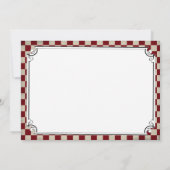 Save The Date Steampunk Checkerboard Wedding Enregistrer les car (Dos)