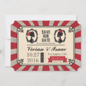 Save The Date Steampunk Crâne Camion Mariage Enregistrer les dat (Devant)