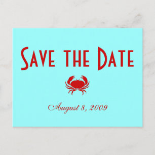 Save the Date - Strand - Gepersonaliseerd Aankondigingskaart