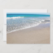 Save the date | Strandbruiloft 5x7 Uitnodiging Kaa (Achterkant)