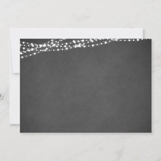 Save The Date String Lights Mason Jar Chalkboard ENREGISTRER LA  (Dos)