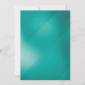 Save The Date String Lights Turquoise Gold Script Enregistrer La (Dos)