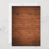 Save The Date Style Caméra instantanée Photo Lumières en bois (Dos)