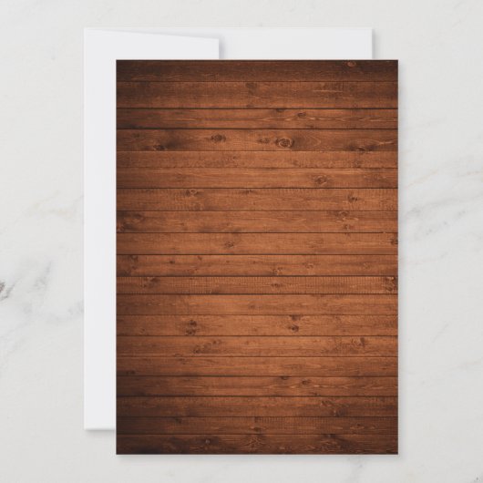 Save The Date Style Caméra instantanée Photo Lumières en bois (Dos)