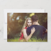Save The Date Style Coeur Chic Script manuscrit Moderne 2 Photo (Dos)