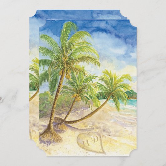 Save The Date Style de billet Enregistrer la date Destination Ma (Devant / Derrière)