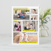 Save The Date Style de livre de bande dessinée Enregistrer la da (Debout devant)