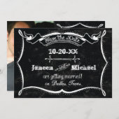 Save The Date Style de tableau de bord Enregistrer la photo de l (Devant / Derrière)