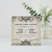 Save The Date Style de typographie Graveurs de polices de caract (Debout devant)