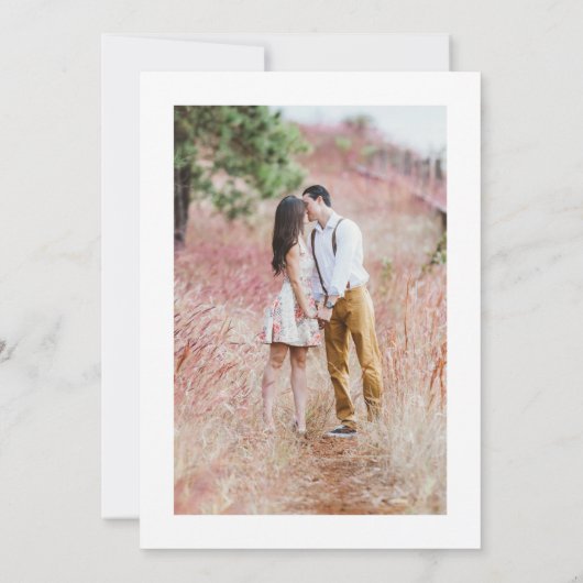 Save The Date Style de typographie superposer Moderne 2 Mariage  (Dos)