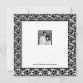 Save The Date Style Deco Carré (Dos)