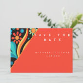 Save The Date Style dynamique des années 70 (Debout devant)