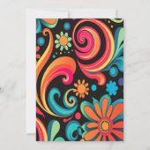 Save The Date Style dynamique des années 70 (Dos)