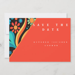 Save The Date Style dynamique des années 70