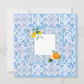 Save The Date style méditerranéen, citron, style Amalfi, (Devant)