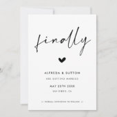 Save The Date Style moderne (Devant)