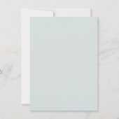 Save The Date Style moderne avec bleu Enregistrer la date Annonc (Dos)