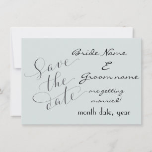 Save The Date Style moderne avec bleu Enregistrer la date Annonc