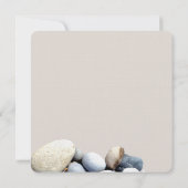 Save The Date Style moderne Rustic Pebbles Mariage nature (Dos)