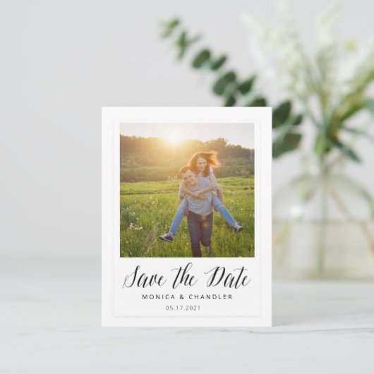 Save The Date Style photo instantané Enregistrer la date (Debout devant)