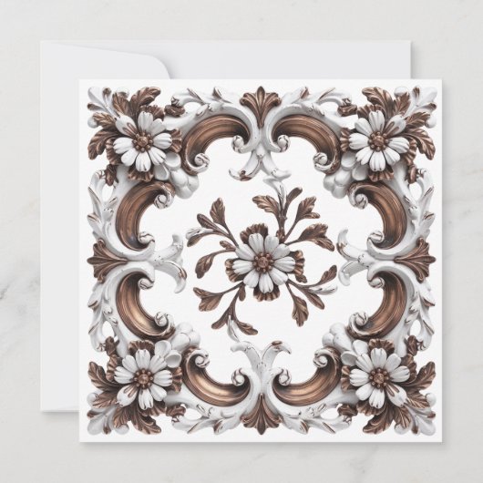 Save The Date Style Rococo baroque élégant (Dos)