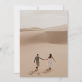 Save The Date Style simple photo complète double face blanc (Dos)