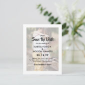 Save The Date Style typographique superposer Élégant 2 Mariage p (Debout devant)