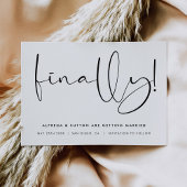 Save The Date Stylish Finally