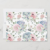 Save The Date Succulent Floral Enregistrer la photo Date (Dos)