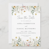 Save The Date Summer Wildflower Field Photo (Devant)