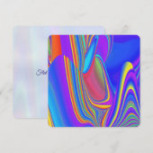 Save The Date Summerfeel, Rainbowart 3D Abstrait (Devant / Derrière)