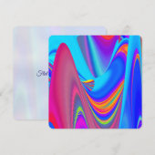 Save The Date Summerfeel, Rainbowart 3D Abstrait (Devant / Derrière)