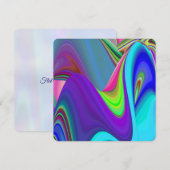 Save The Date Summerfeel, Rainbowart 3D Abstrait (Devant / Derrière)
