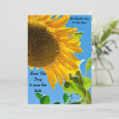 Save The Date Sunflower enregistrer la journée et enregistrer la (Debout devant)