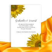 Save The Date Sunflower Jaune Mariage d'été Enregistrer la date