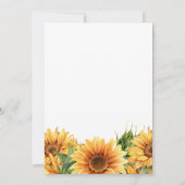 Save The Date Sunflower rustic boho summer gardern white wedding (Dos)