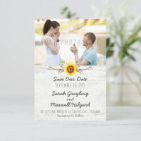 Sunflower & Rustic Wood Farm Wedding Enregistrer L