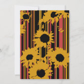 Save The Date Sunflower Summer Gold Red Wedding (Dos)
