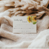 Save The Date  Sunflower wedding RSVP