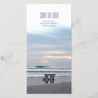 Save The Date Sunset Beach Enregistrer la date