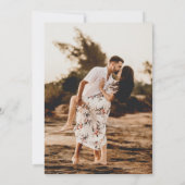 Save The Date Sunset Beach Wedding Photo Enregistrer la date (Dos)
