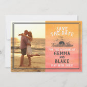 Save The Date Sunshine Beach Destination Ocean Sunrise Sunset (Devant)