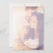Save The Date Sunshine Typography Mariage Photo Brick ID1048 (Dos)