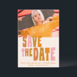 Save The Date Super Colorful Unique Retro Photo Bat mitzvah<br><div class="desc">Super Colorful Unique Retro Bat mitzvah Photo Enregistrer la date - disponible en téléchargement numérique ou imprimé</div>