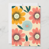 Save The Date Super Retro Pink & Gold Mariage (Dos)