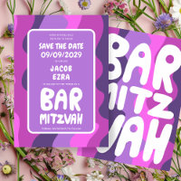 Super Violet Waves Custom Bat Bar Bnai Mitzvah