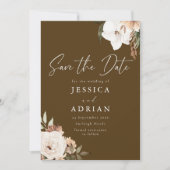 Save The Date Superbe Mariage Floral Boho (Devant)