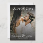 Save The Date Superposition de photo de script élégant moderne (Devant)