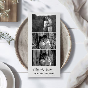 Save The Date Superposition de photomaton de mariage minimaliste