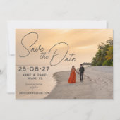 Save The Date Superposition de photos de mariage de destination  (Devant)